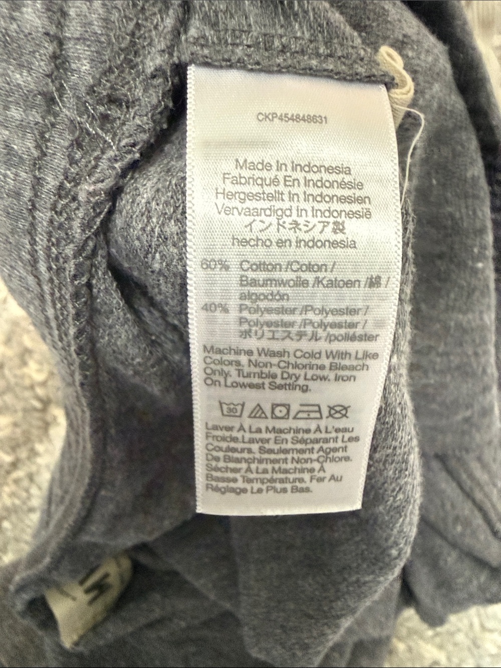Women’s Medium Madewell Heather Charcoal Drawstring Jogger Pants - Picture 7 of 7